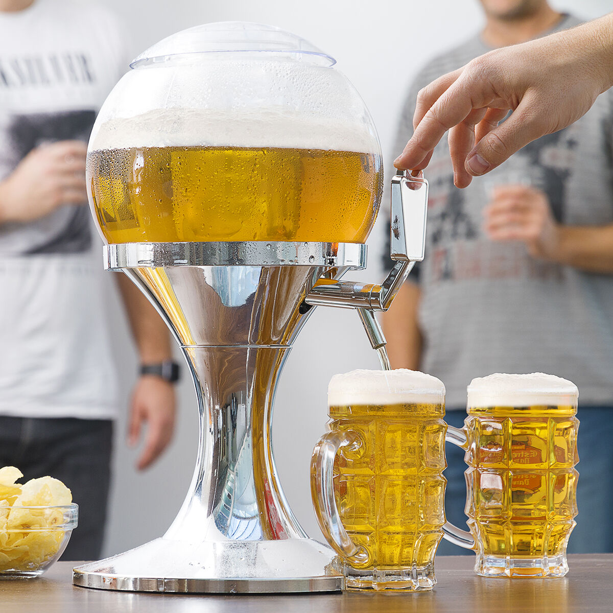 InnovaGoods Bier-Kühlzapfanlage 3,5 l mit Eisfach und Zapfhahn – Produktansicht
