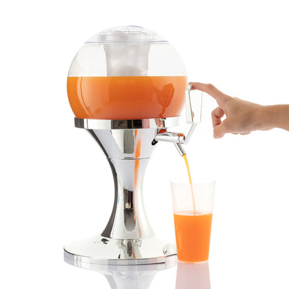 InnovaGoods Bier-Kühlzapfanlage 3,5 l mit Eisfach und Zapfhahn – Anwendungsansicht