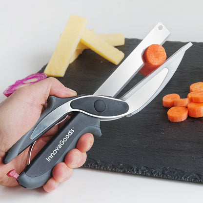 Scherenmesser Scible InnovaGoods mit integriertem Mini-Schneidebrett – Ansicht 7