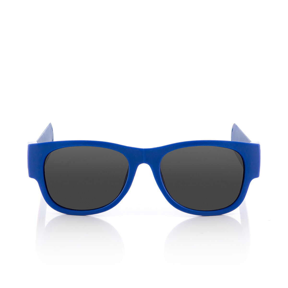 Einklappbare polarisierte Sonnenbrille Sunfold France in Blau – Rückansicht