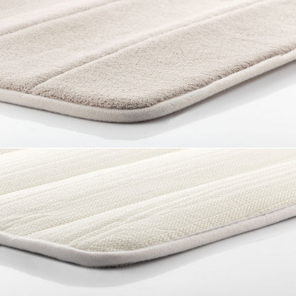 Viskoelastische Badematte Puffeet von InnovaGoods in Grau und Weiss – Verpackung