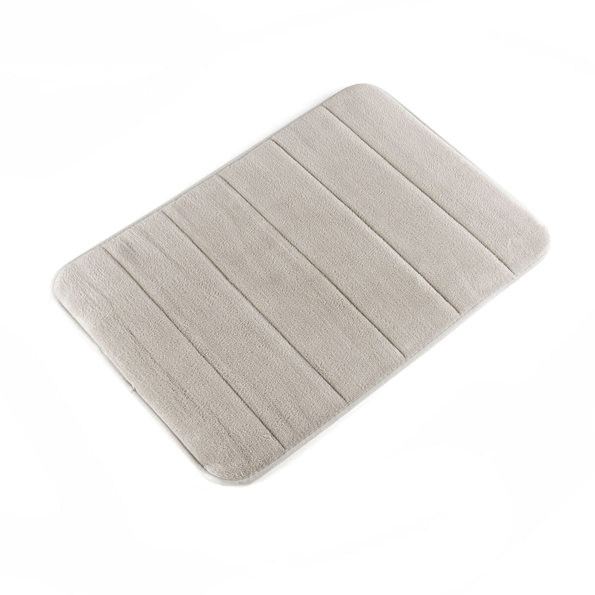 Viskoelastische Badematte Puffeet von InnovaGoods in Grau und Weiss – Detailansicht