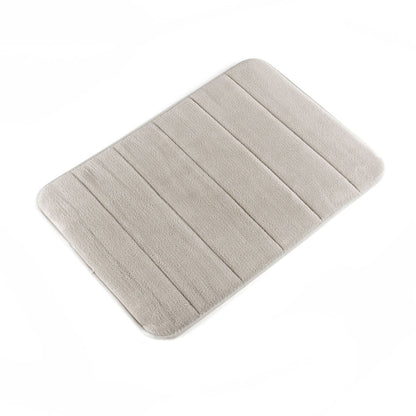 Viskoelastische Badematte Puffeet von InnovaGoods in Grau und Weiss – Detailansicht