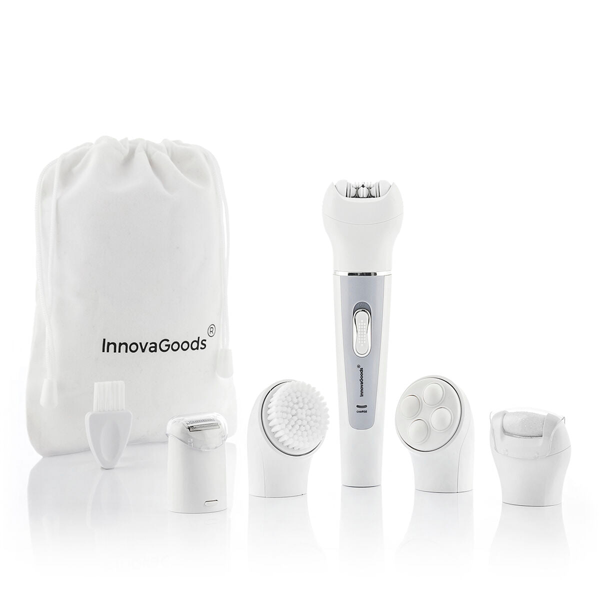 InnovaGoods Wellness Beauté Epilierer mit 5 Aufsätzen – Verpackung
