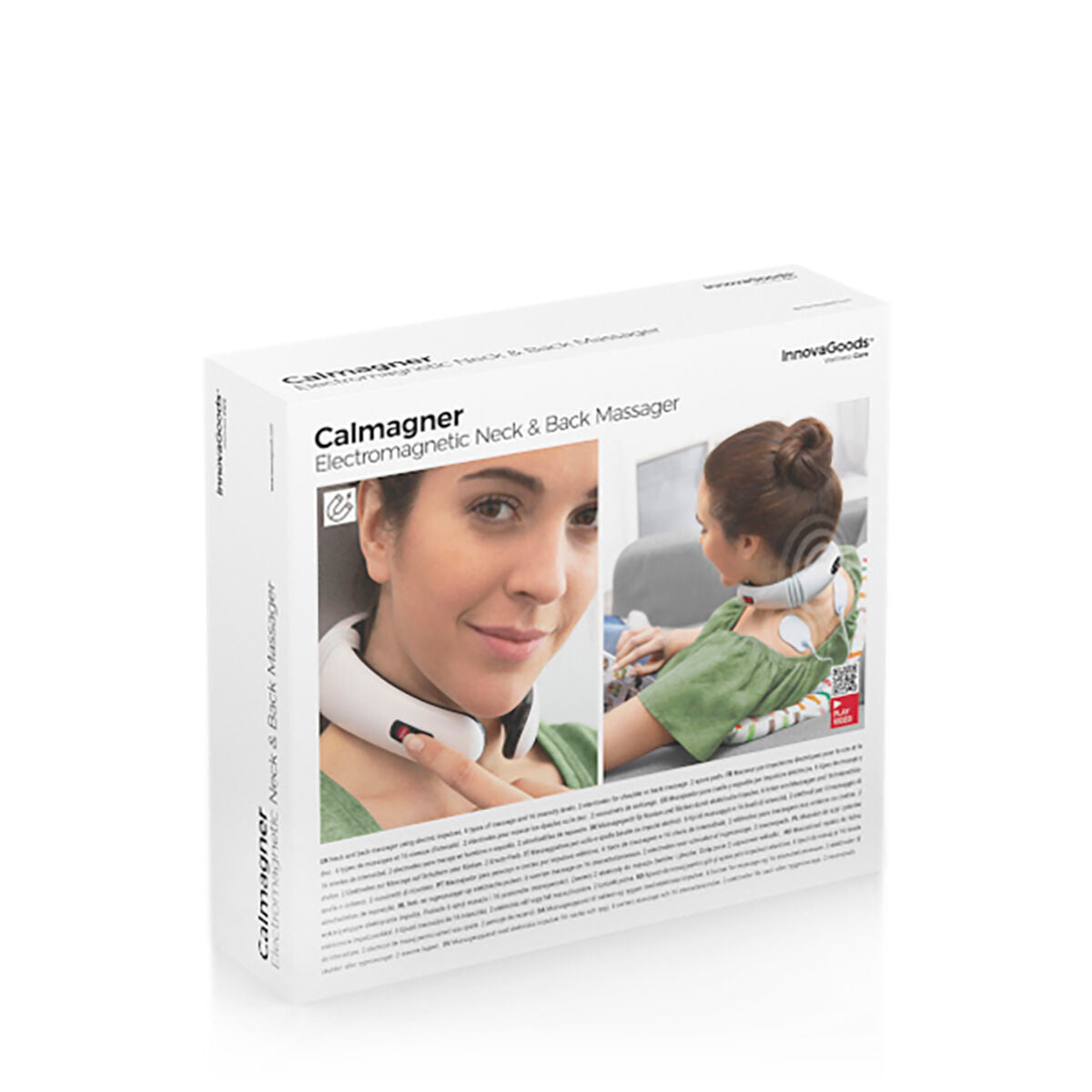 Calmagner elektromagnetisches EMS-Massagegerät für Nacken und Rücken von InnovaGoods – Anwendungsansicht