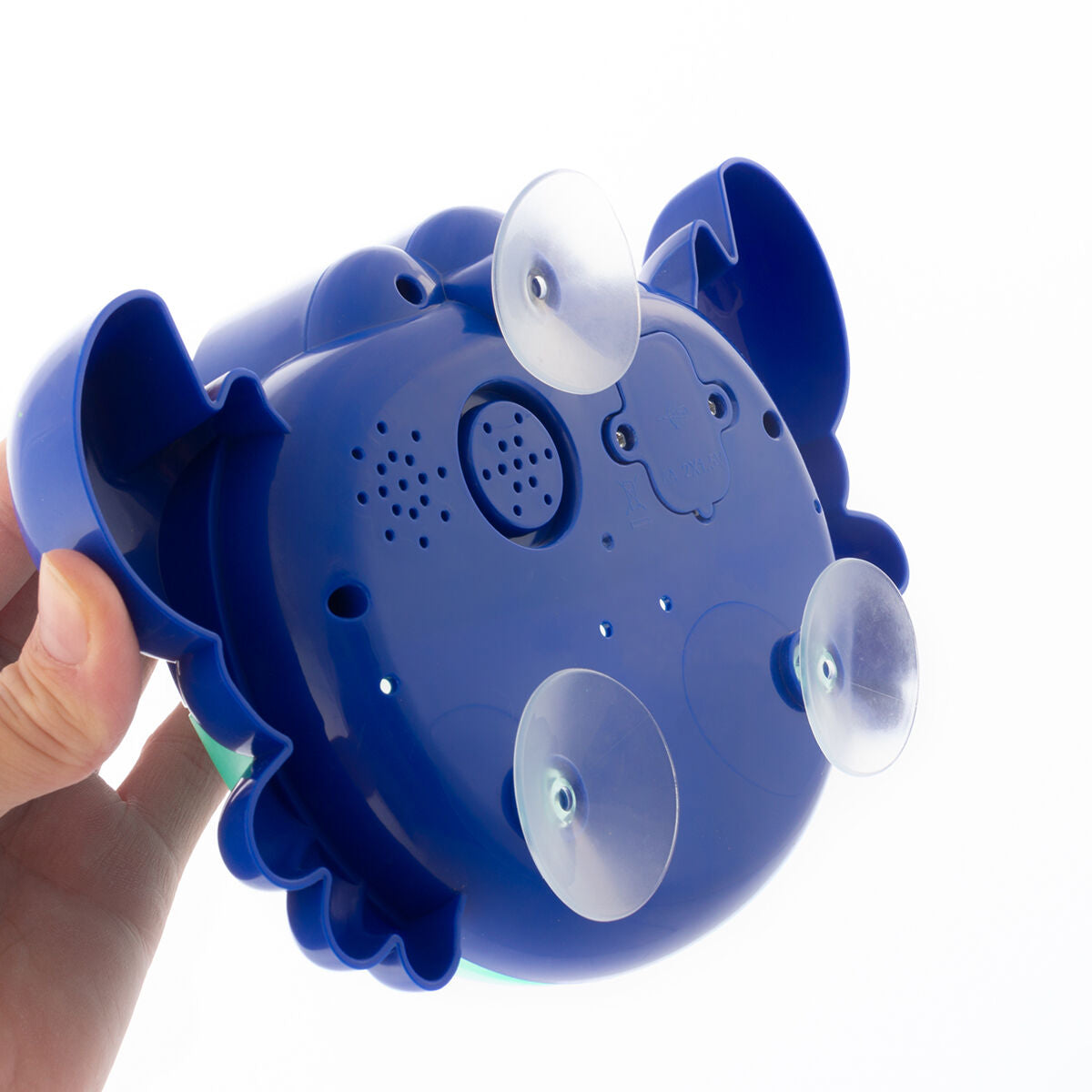 Musikkrabbe Crabbly von InnovaGoods mit Badeseifenblasen und Musik – Seitenansicht