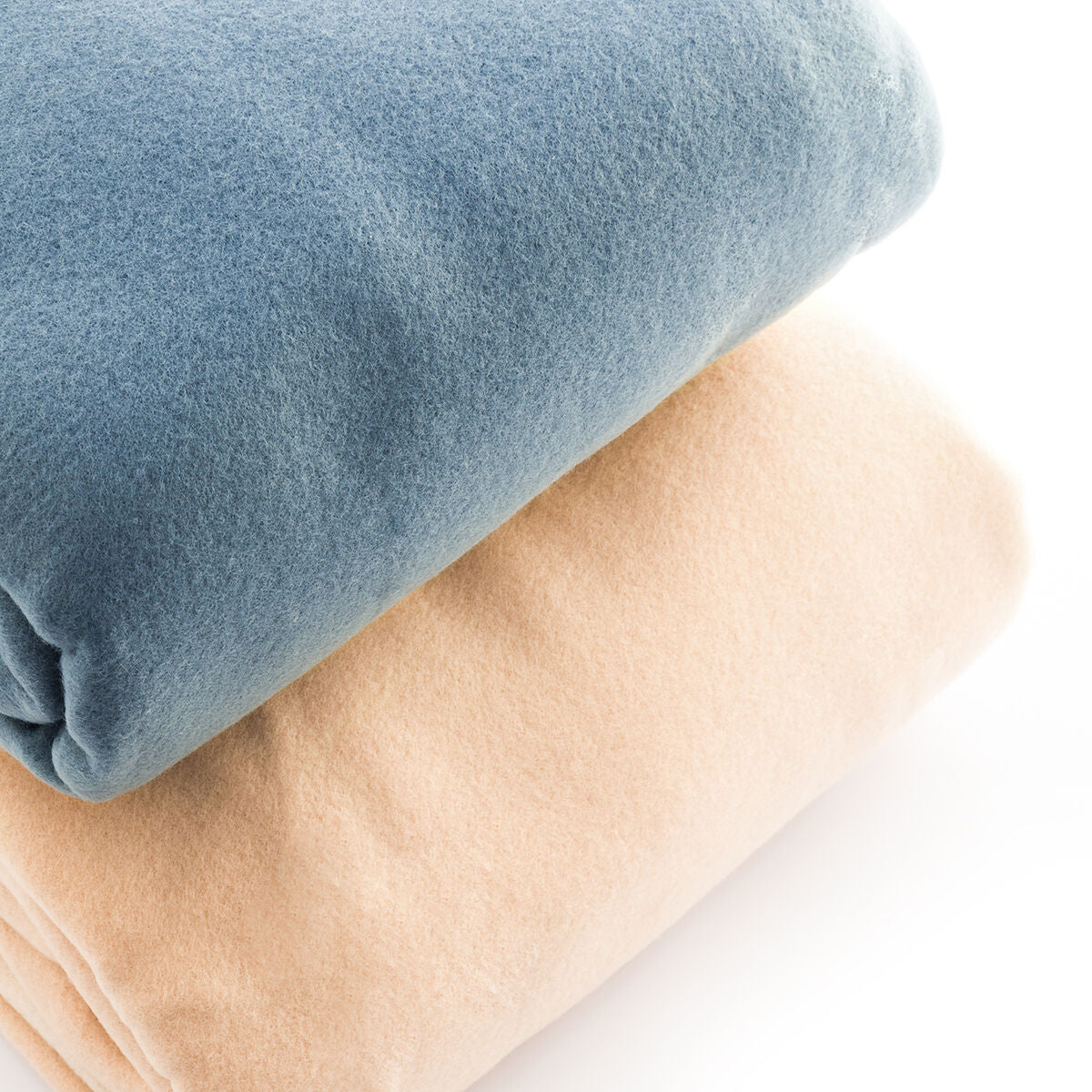 Faboulazy Ärmeldecke mit Tasche von InnovaGoods in Blau und Beige – Seitenansicht