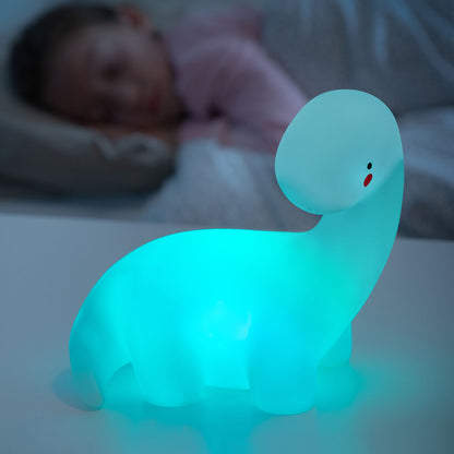 LED-Dinosaurierlampe Lightosaurus von InnovaGoods mit mehrfarbigem RGB-Licht – Rückansicht