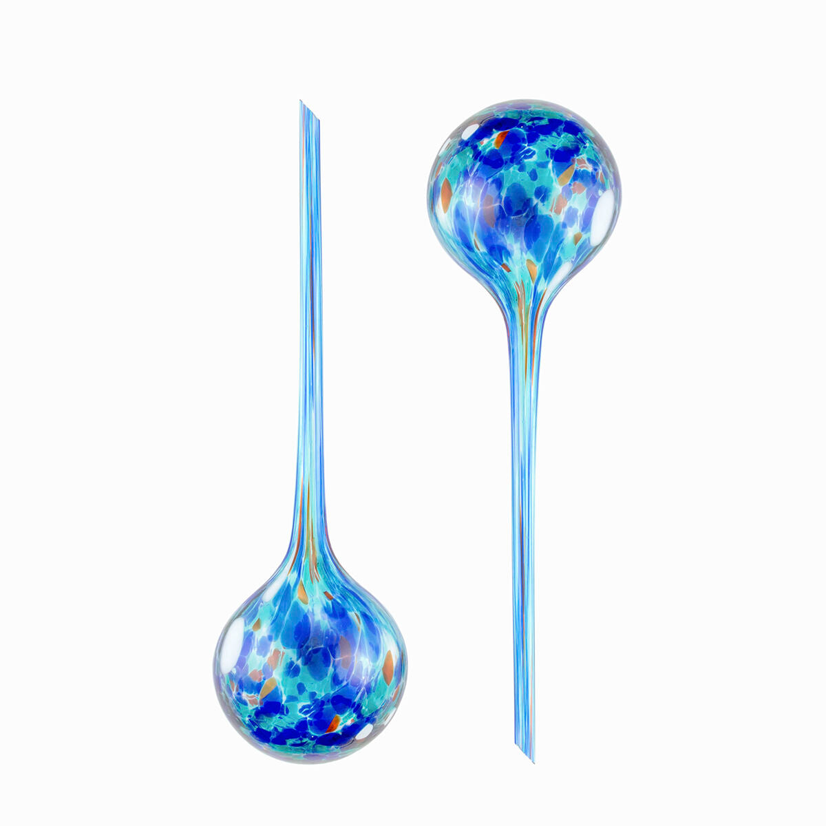 Aqua·Loon automatische Bewässerungsballons von InnovaGoods, 2 Stück, blaues Glas – Seitenansicht