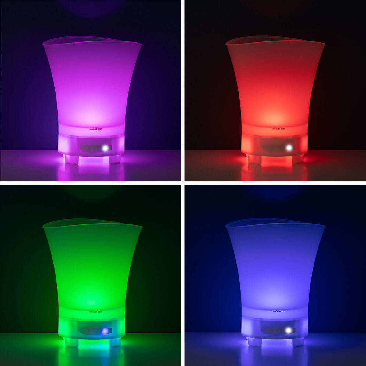 LED-Eiskübel mit wiederaufladbarem Lautsprecher Sonice InnovaGoods