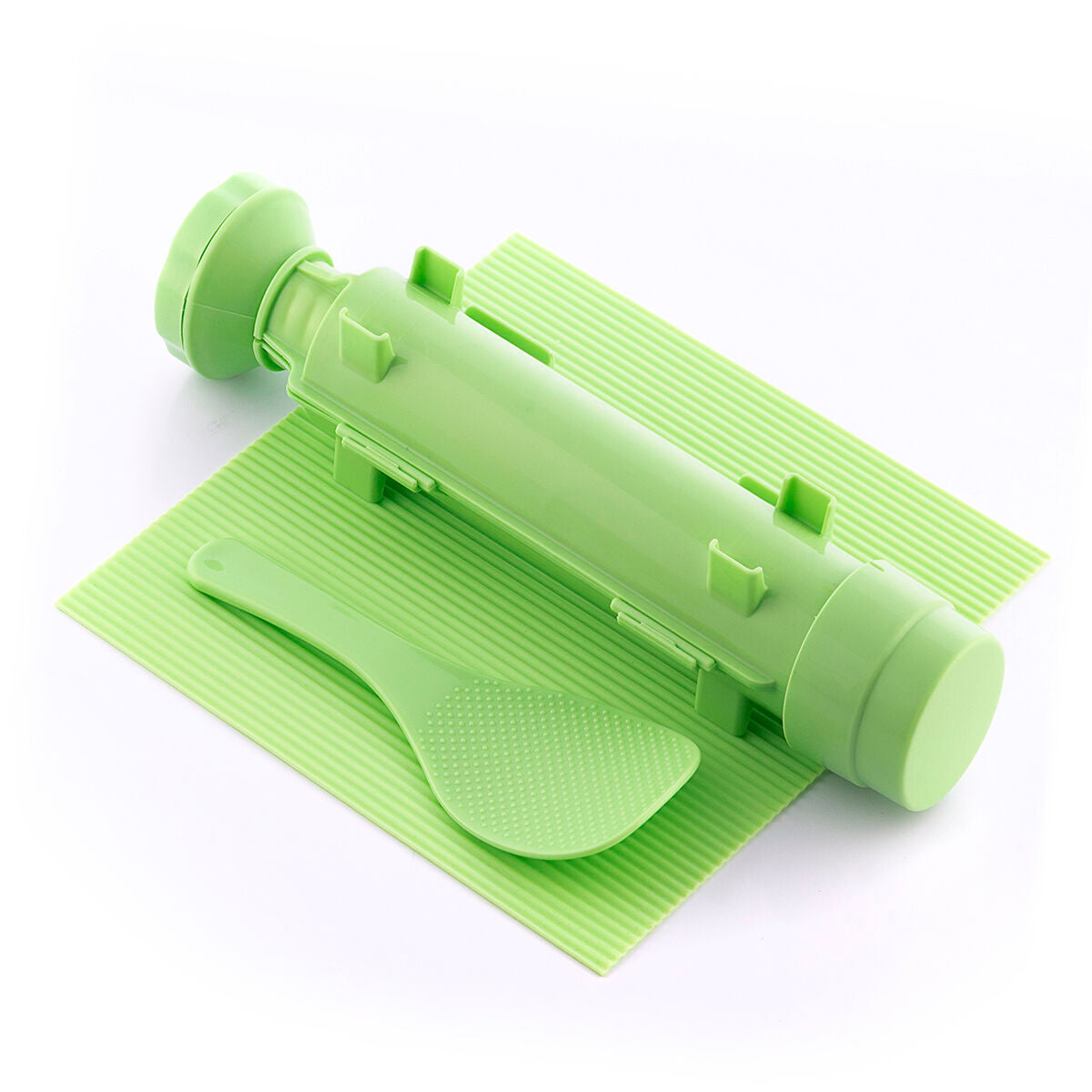InnovaGoods Suzooka Sushi-Set mit Form, Reislöffel und Silikonmatte – Rückansicht
