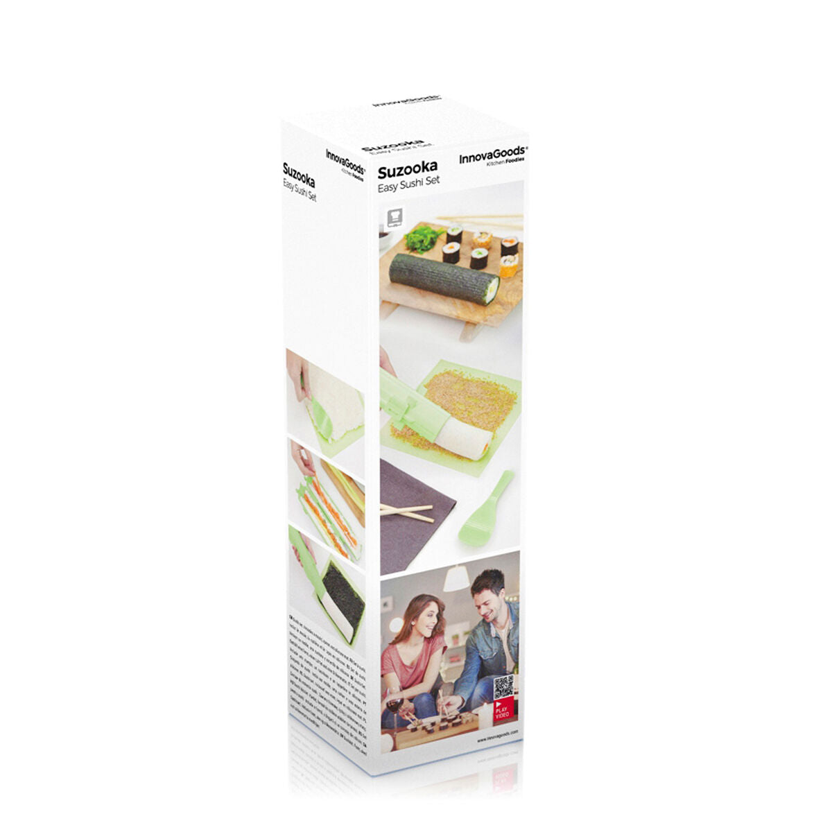 InnovaGoods Suzooka Sushi-Set mit Form, Reislöffel und Silikonmatte – Detailansicht