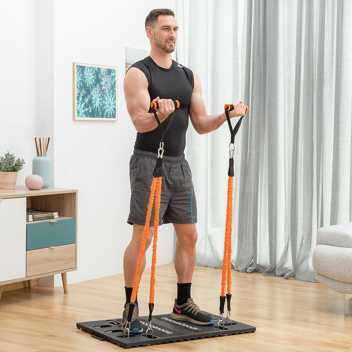 Tragbares Gympak-Max-Trainingssystem von InnovaGoods mit Widerstandsbändern – Ansicht 8