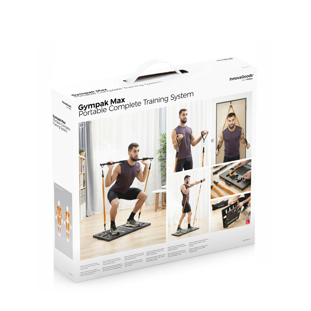 Tragbares Gympak-Max-Trainingssystem von InnovaGoods mit Widerstandsbändern – Anwendungsansicht