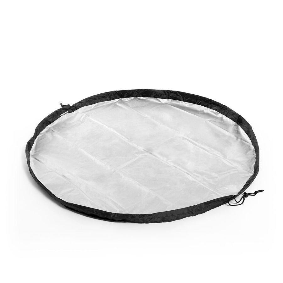 2-in-1 Umkleidematte und wasserdichte Tasche von InnovaGoods in Schwarz und Grau – Detailansicht