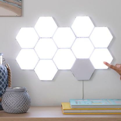 InnovaGoods Tilight modulares LED-Magnet- und Touchpanel-Set 3er-Pack – Anwendungsansicht