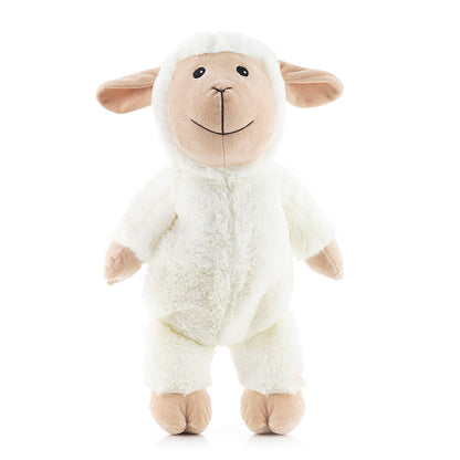 Plüschschaf Wooly von InnovaGoods mit herausnehmbarer Wärme- und Kältetasche – Anwendungsansicht