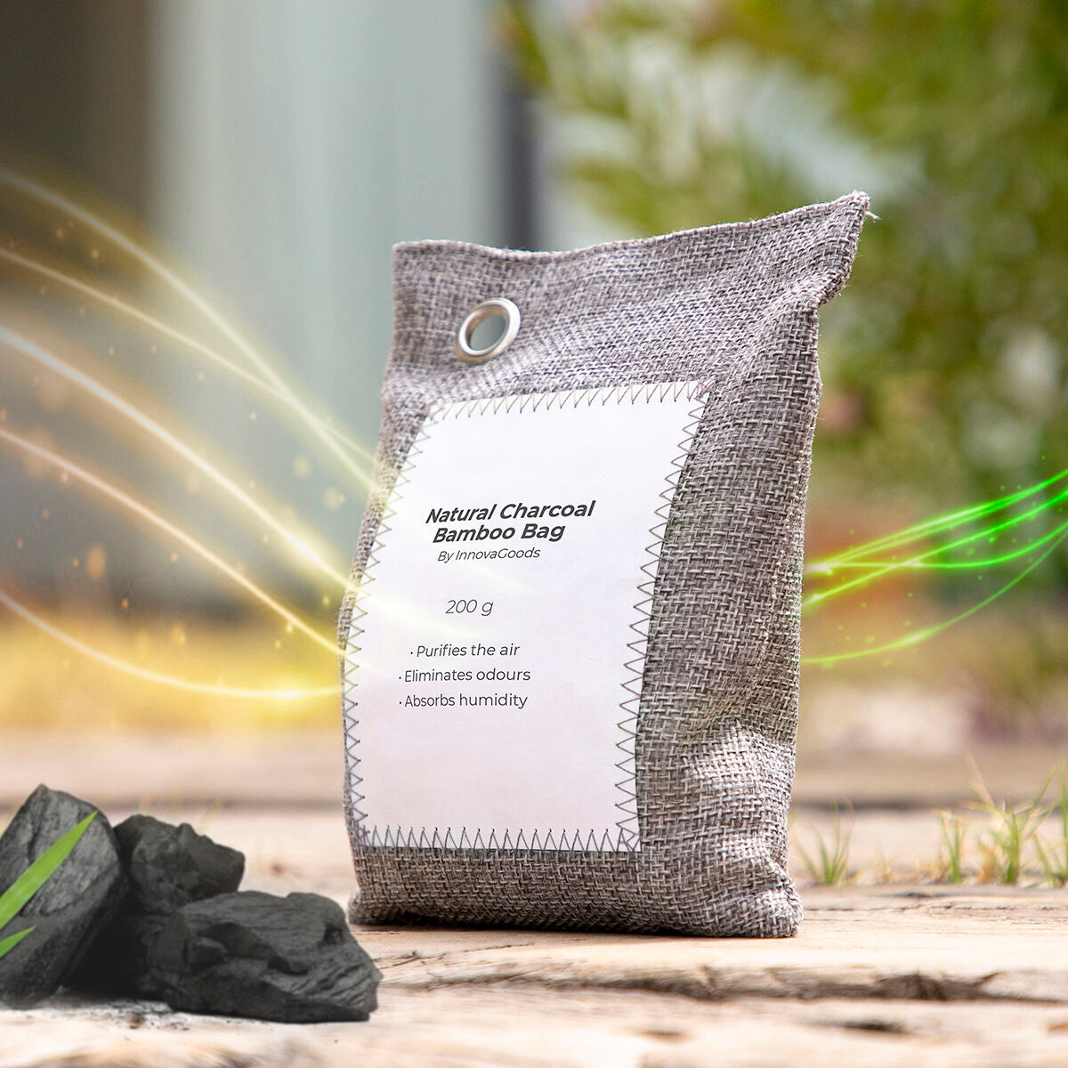 InnovaGoods Bacoal Aktivkohle-Luftreinigungsbeutel 2er-Set – Ansicht 8