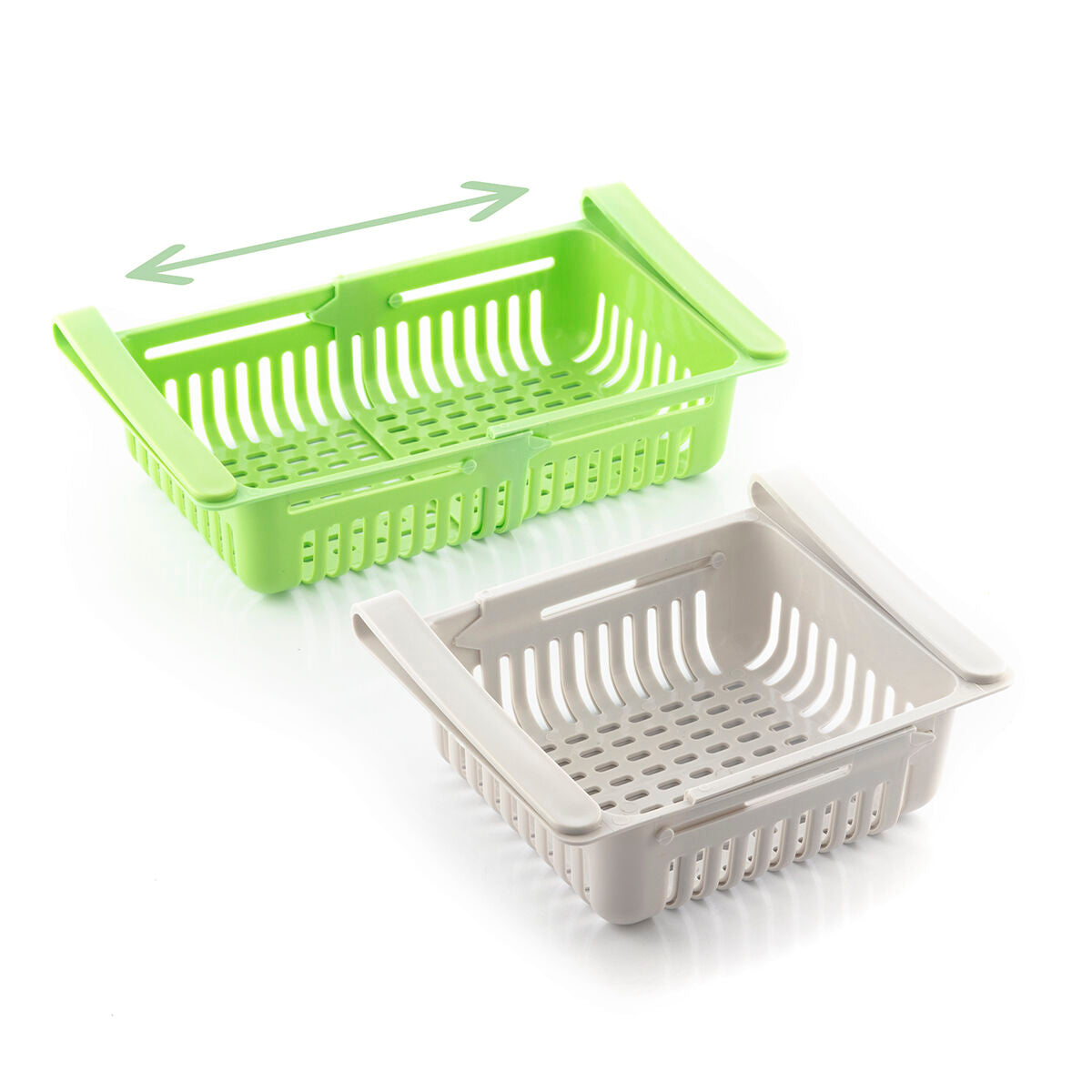 Einstellbarer Kühlschrank-Organizer Friwer von InnovaGoods im 2er-Set – Seitenansicht