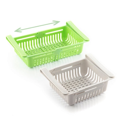 Einstellbarer Kühlschrank-Organizer Friwer von InnovaGoods im 2er-Set – Seitenansicht