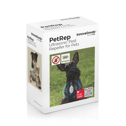 PetRep wiederaufladbares Ultraschallgerät gegen Parasiten für Haustiere von InnovaGoods in Grau – Ansicht 7