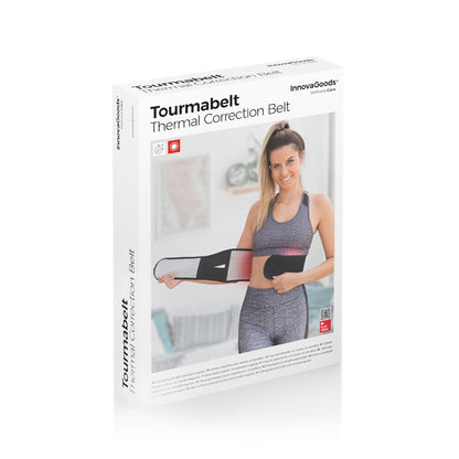 Tourmabelt InnovaGoods Haltungskorrektur-Gürtel mit Turmalin-Magneten in Schwarz und Weiss – Verpackung
