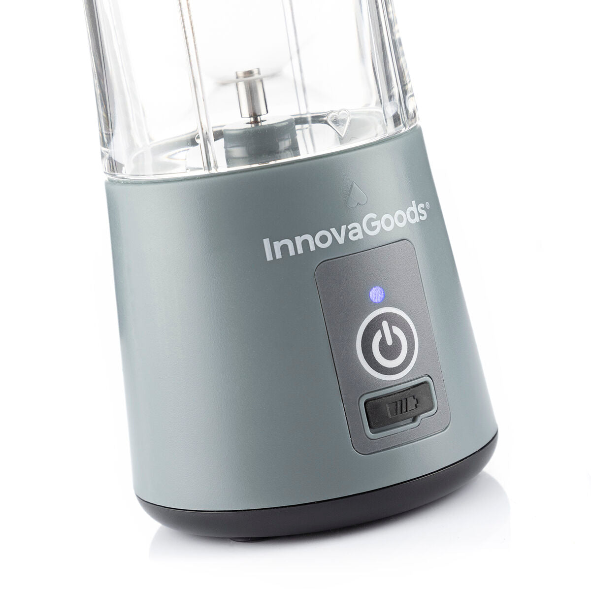 Wiederaufladbarer tragbarer Standmixer Shakuit 380 ml von InnovaGoods – Seitenansicht