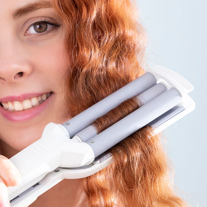 InnovaGoods Wavio Keramik-Lockenstab mit drei Stäben, 55 W – Rückansicht