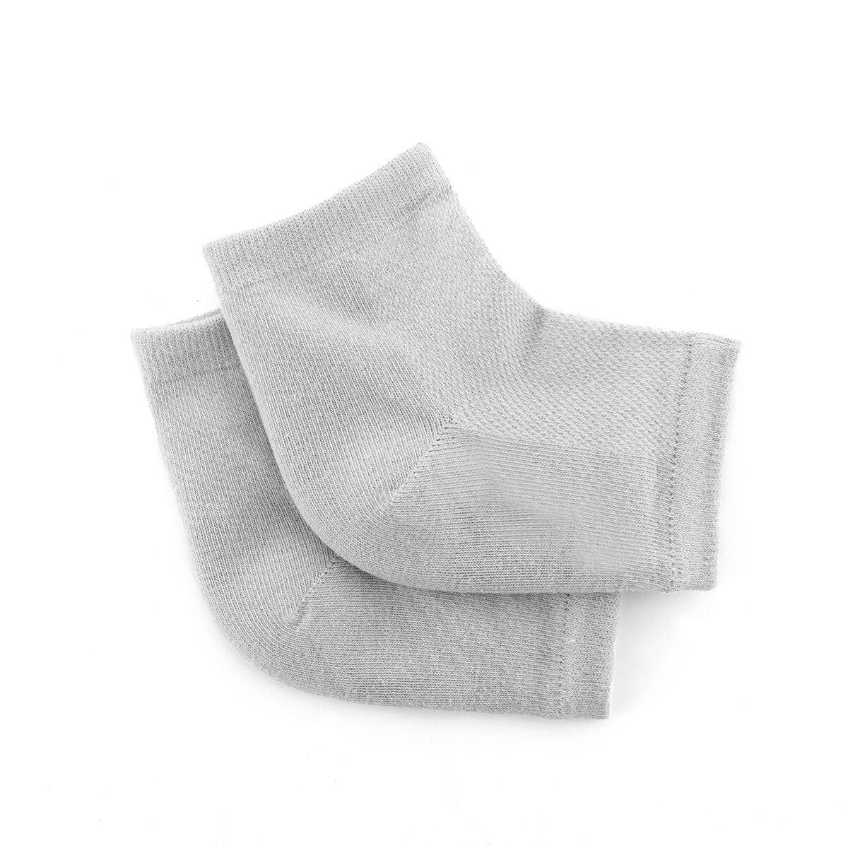 Feuchtigkeitsspendende Fersensocken mit Gel-Pads in Grau von InnovaGoods – Detailansicht