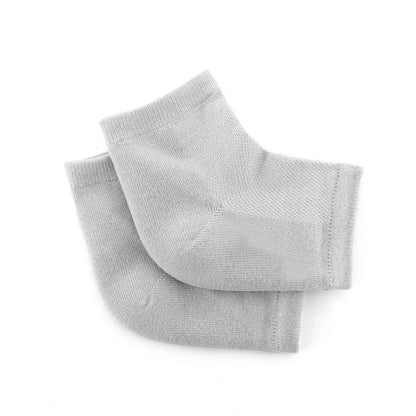 Feuchtigkeitsspendende Fersensocken mit Gel-Pads in Grau von InnovaGoods – Detailansicht