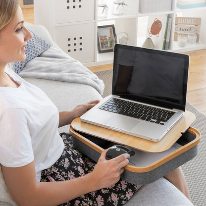 Tragbare Laptop-Unterlage Larage mit Ablagefach von InnovaGoods – Produktansicht