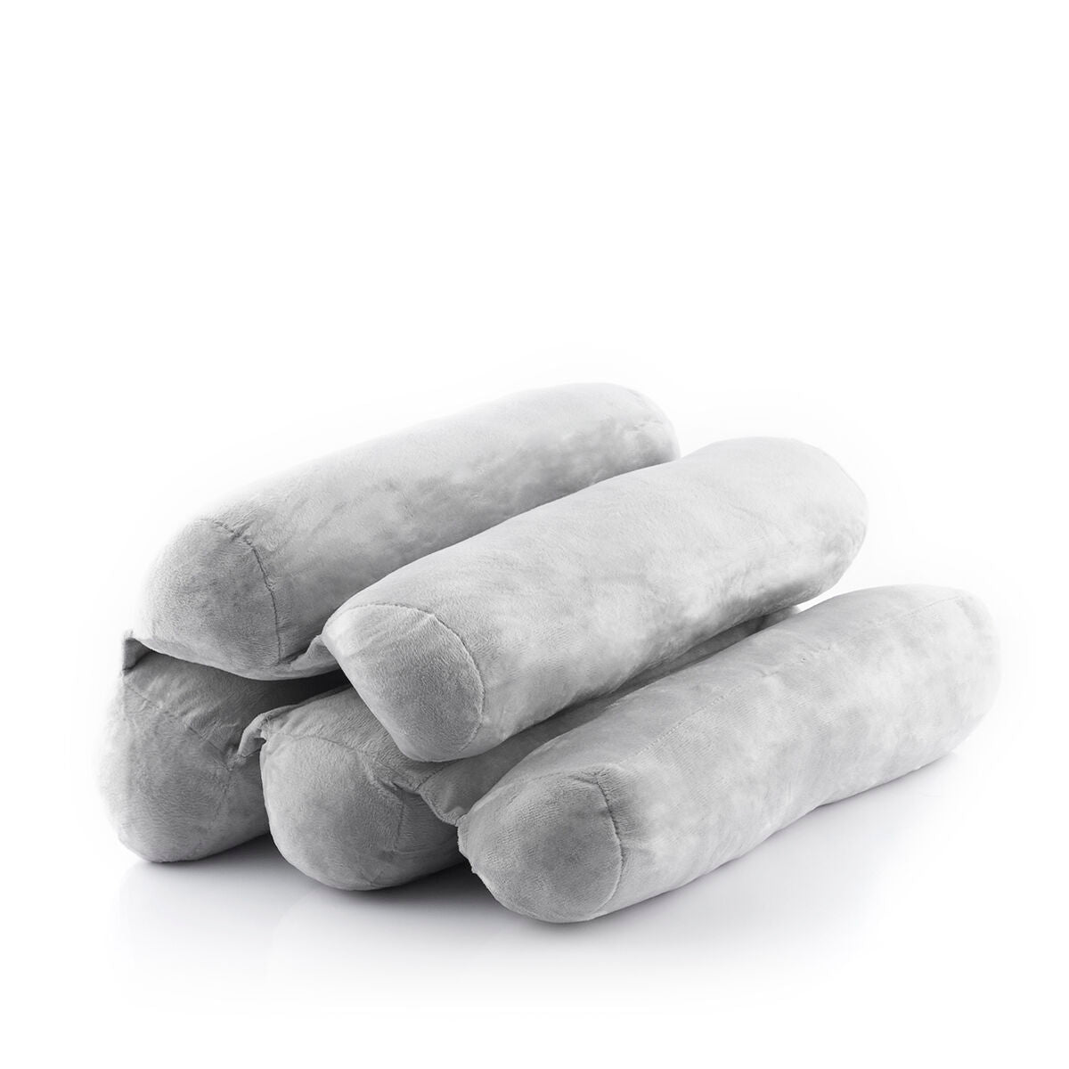 Flexibles Multifunktions-Kopfkissen Rollow von InnovaGoods in Grau – Rückansicht