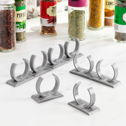 Selbstklebendes aufteilbares Gewürzregal Jarlock x20 von InnovaGoods in Grau – Ansicht 8