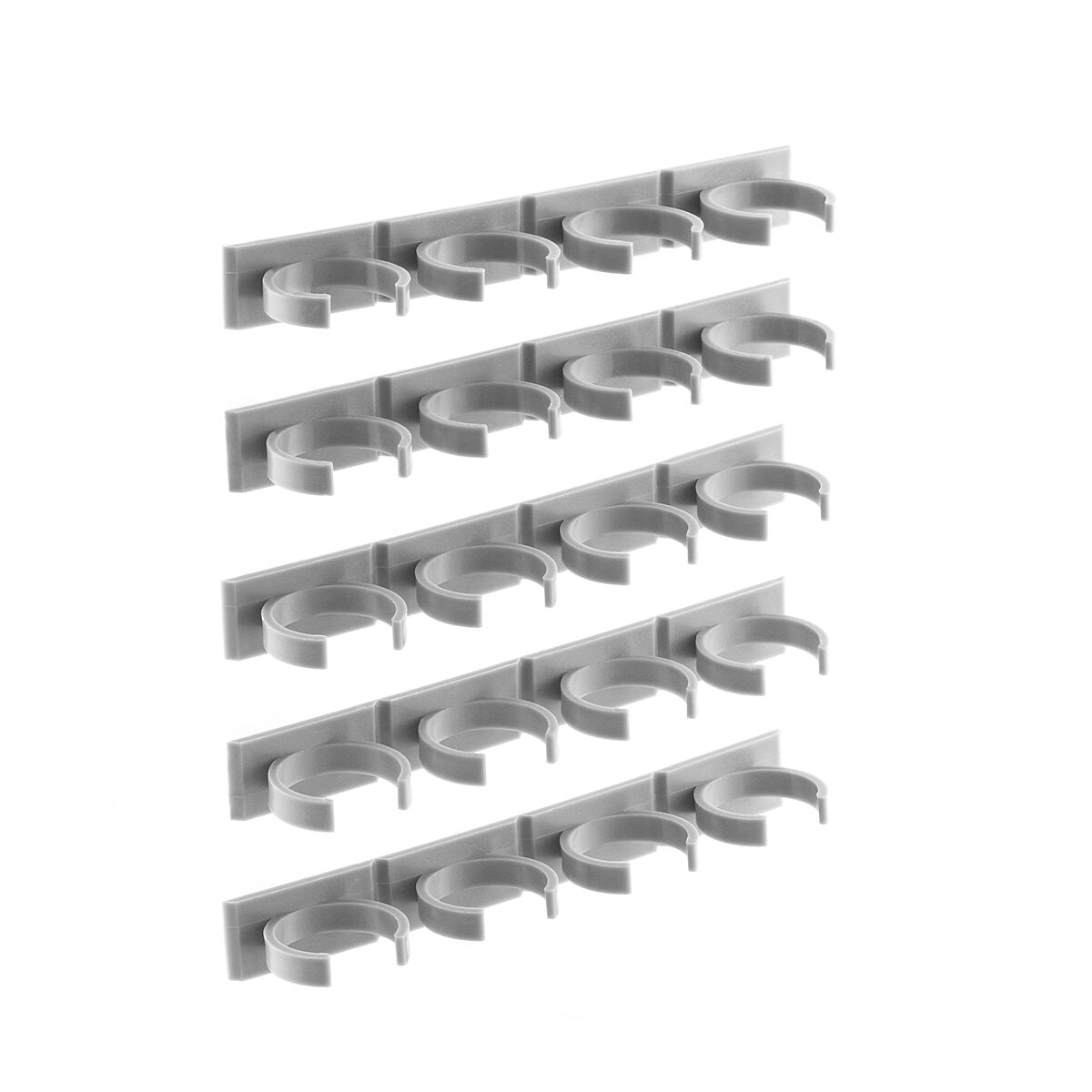 Selbstklebendes aufteilbares Gewürzregal Jarlock x20 von InnovaGoods in Grau – Rückansicht