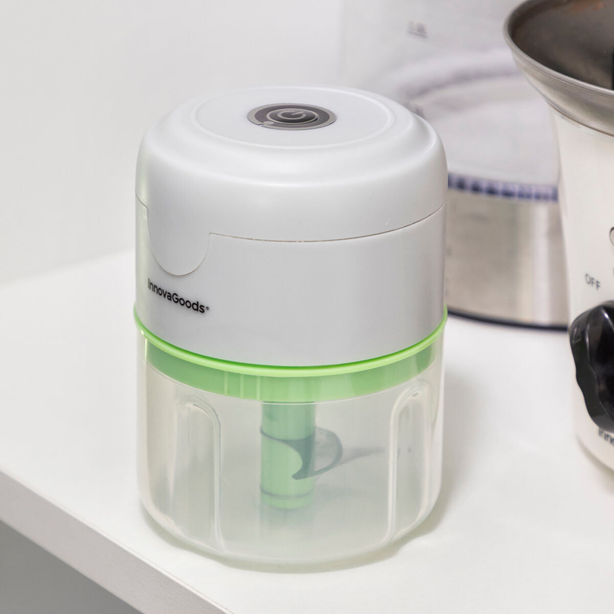 Tragbarer wiederaufladbarer Mini-Zerkleinerer Echoppie InnovaGoods – Verpackung