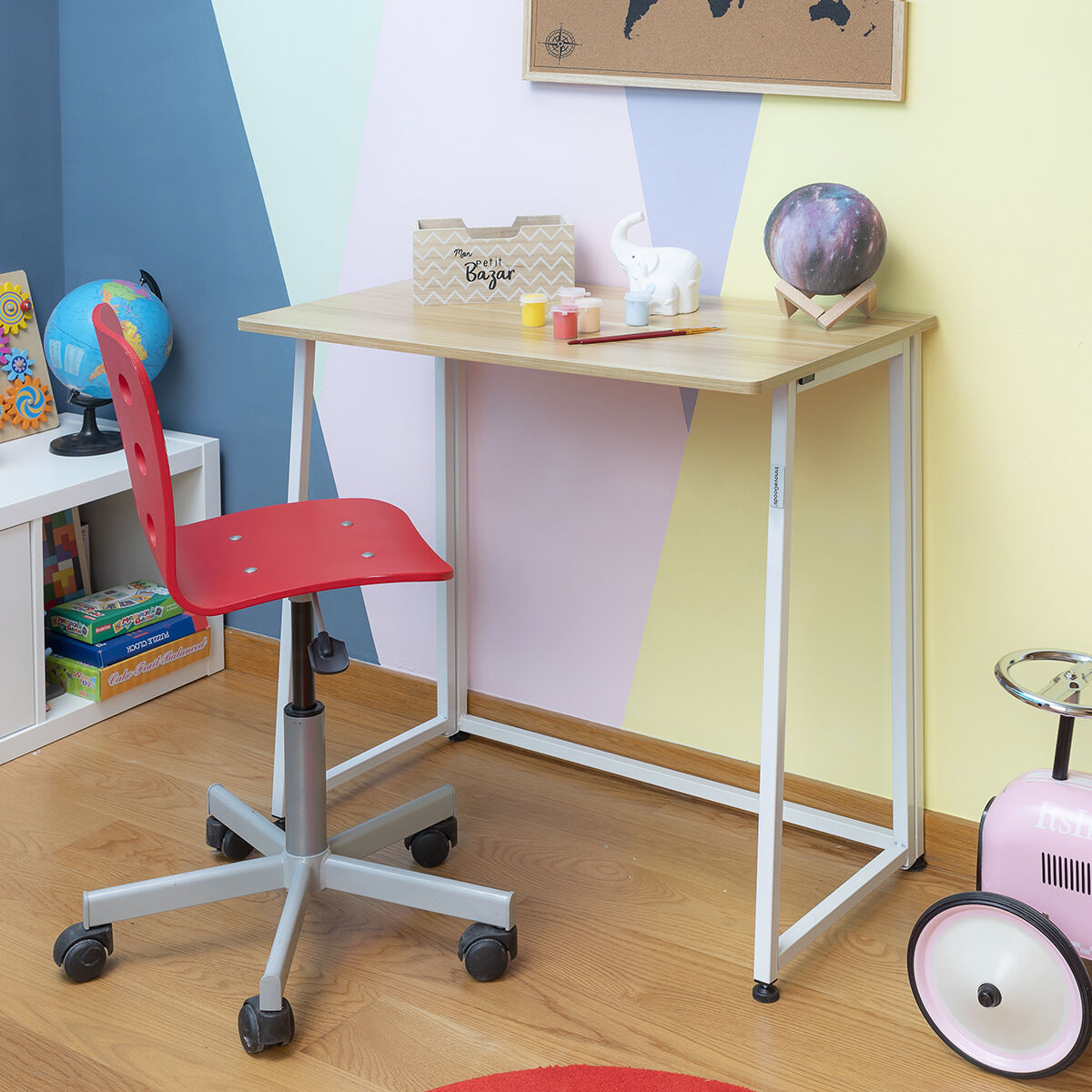 Klappschreibtisch Dolenkaf von InnovaGoods in Beige und Weiss – Ansicht 7