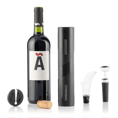 InnovaGoods elektrischer Korkenzieher mit 4-teiligem Weinzubehör-Set – Verpackung