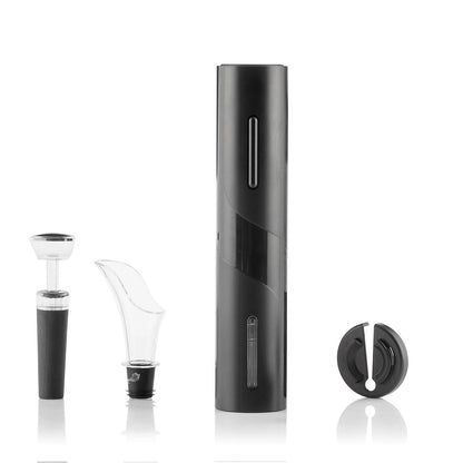 InnovaGoods elektrischer Korkenzieher mit 4-teiligem Weinzubehör-Set – Seitenansicht
