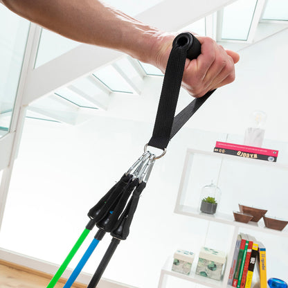 3er-Set regulierbare Fitnessbänder mit Zubehör von InnovaGoods – Verpackung