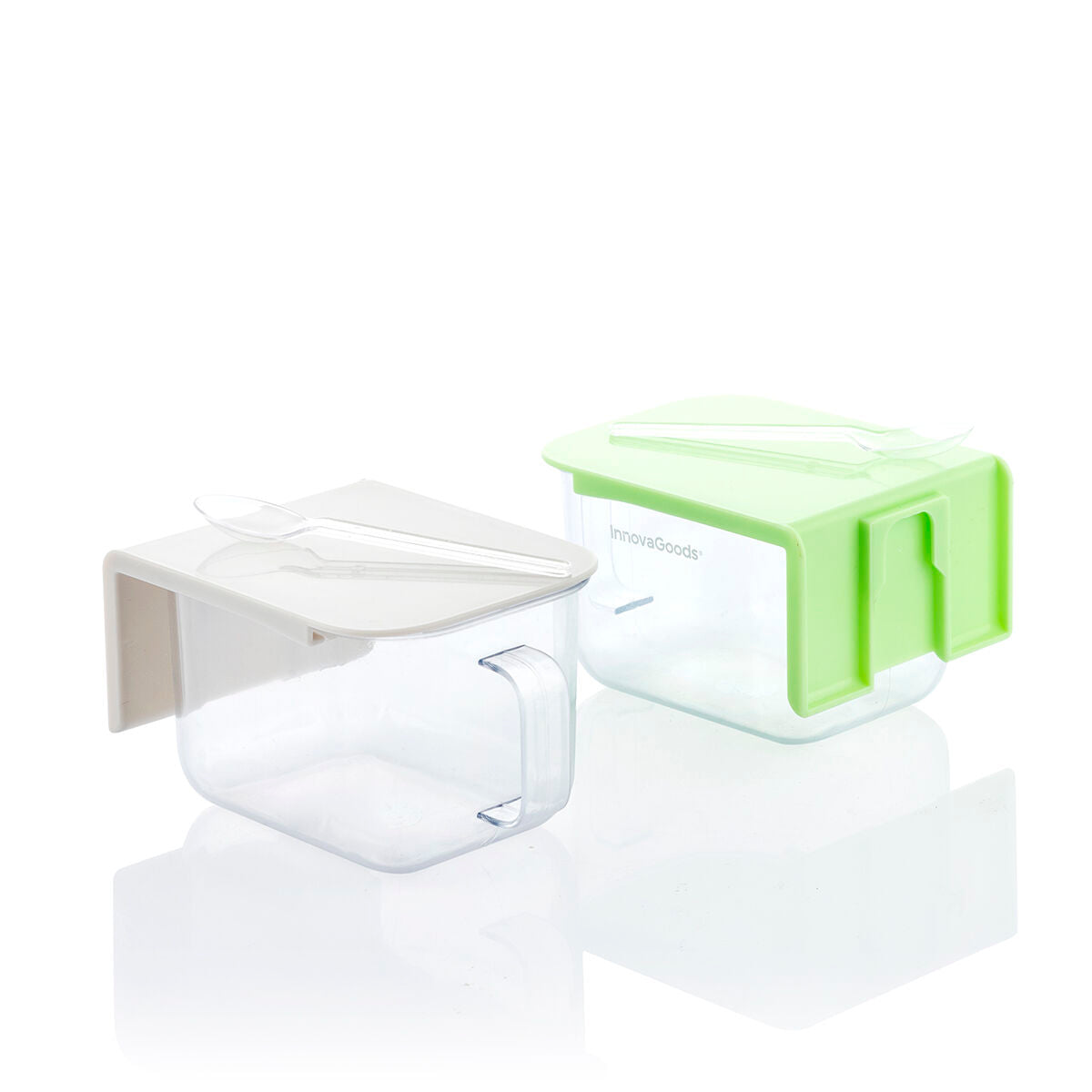InnovaGoods Handstore selbstklebende Küchenbehälter 2 Stück für Gewürze – Rückansicht