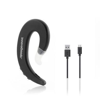 Schwarzer Cearser Open-Ear-Bluetooth-Kopfhörer von InnovaGoods – Rückansicht