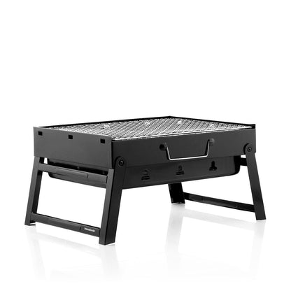InnovaGoods BearBQ klappbarer Holzkohle-Tischgrill aus Eisen – Rückansicht