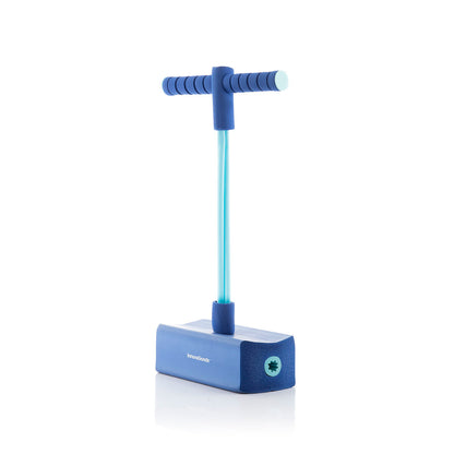 Blauer Gummi-Pogospringer FunP von InnovaGoods – Detailansicht