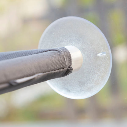 Katzenhängematte Catlax von InnovaGoods in Grau für Fenster und Glastüren – Detailansicht