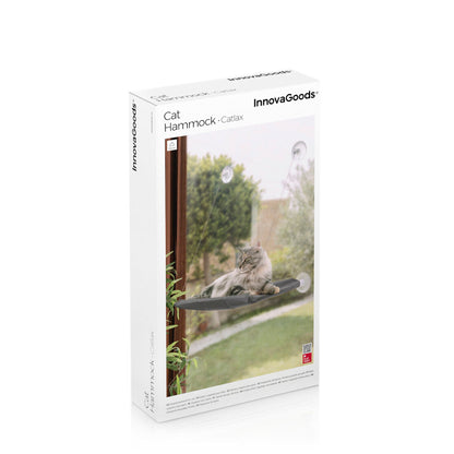 Katzenhängematte Catlax von InnovaGoods in Grau für Fenster und Glastüren – Ansicht 8