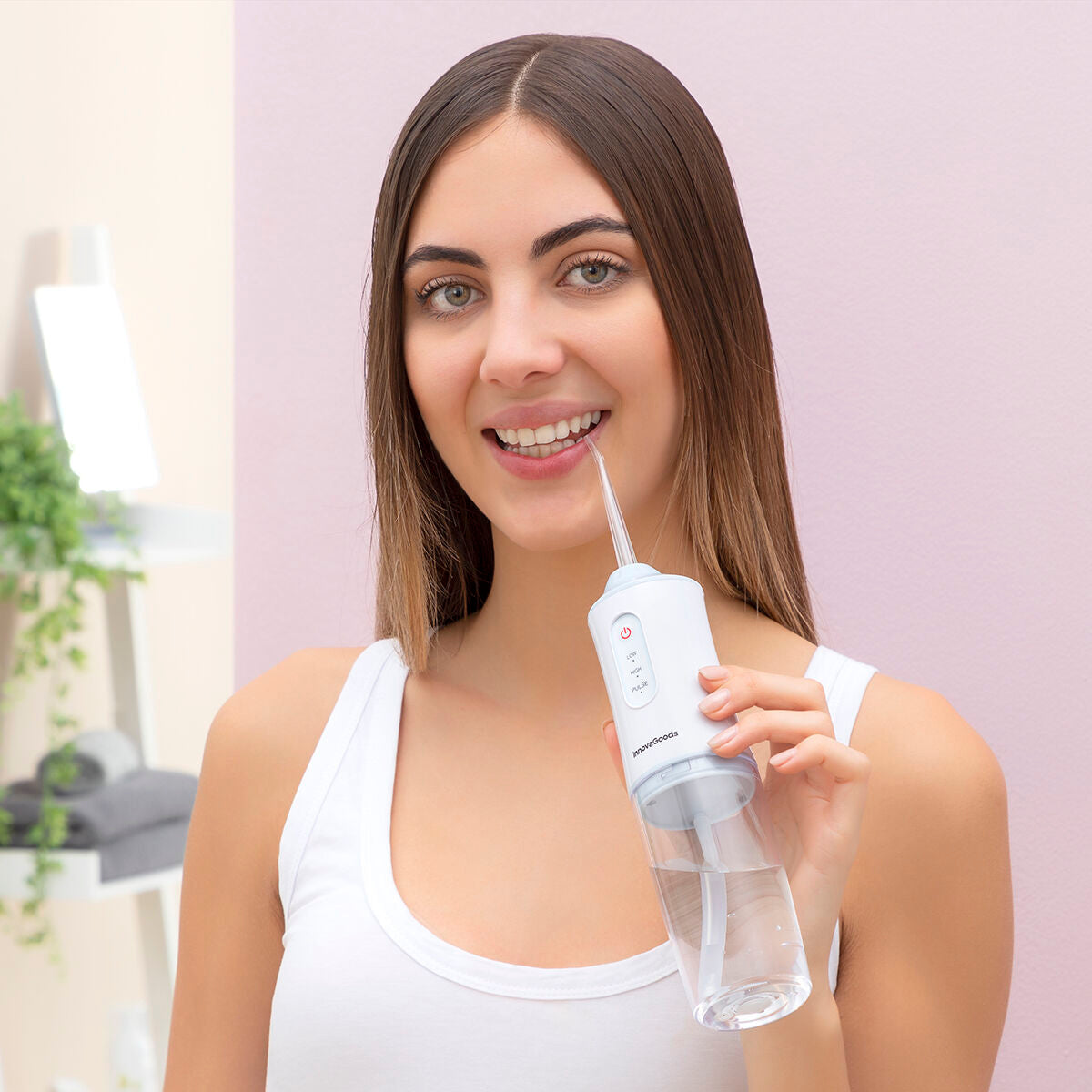 Tragbare wiederaufladbare Munddusche Denter von InnovaGoods – Produktansicht