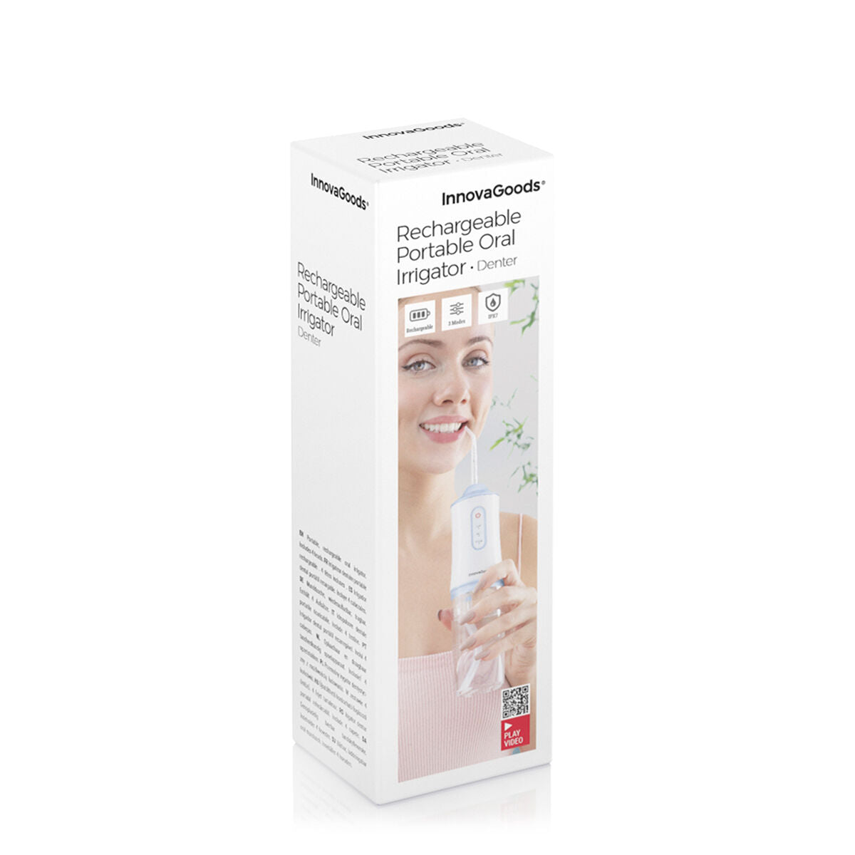 Tragbare wiederaufladbare Munddusche Denter von InnovaGoods – Verpackung