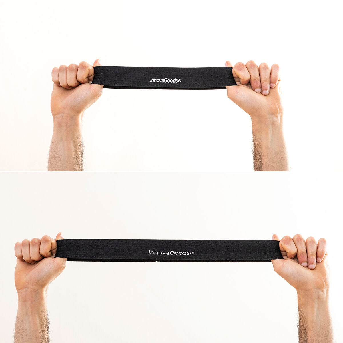 InnovaGoods Trainings- und Reflexball-Set Balxing mit Stirnband und zwei Bällen – Seitenansicht