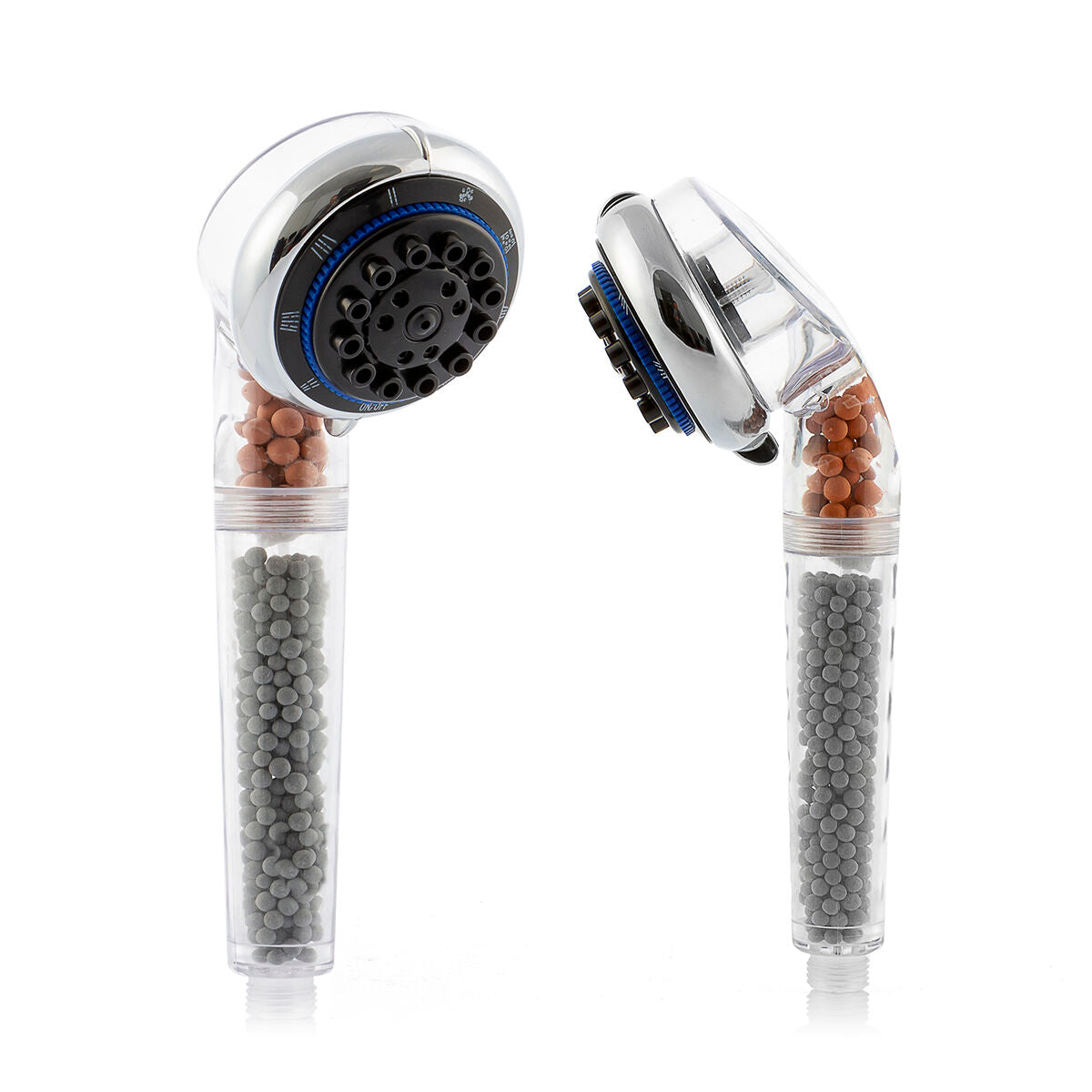 InnovaGoods Pearal Mineral-Duschkopf mit Germanium und Turmalin – Seitenansicht
