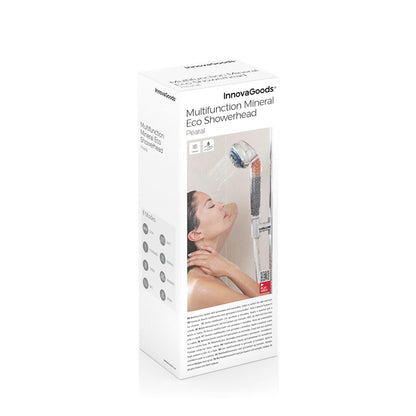 InnovaGoods Pearal Mineral-Duschkopf mit Germanium und Turmalin – Rückansicht